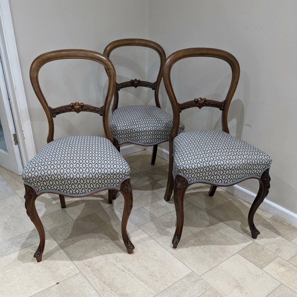 Balloon back dining chairs